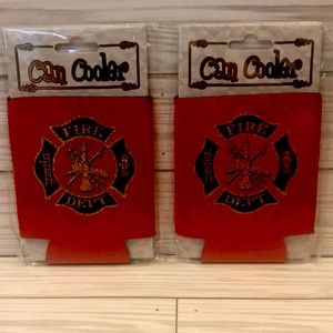 ❌Must Bundle❌🔥Fire Dept 2 Can Cooler/ Koozie  NWT